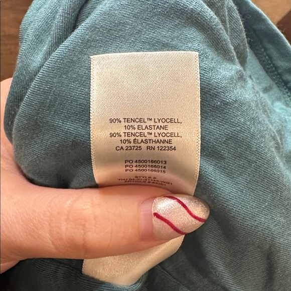 Wilfred Teal Ruched Lydia Long Sleeve Blouse - Picture 6 of 6